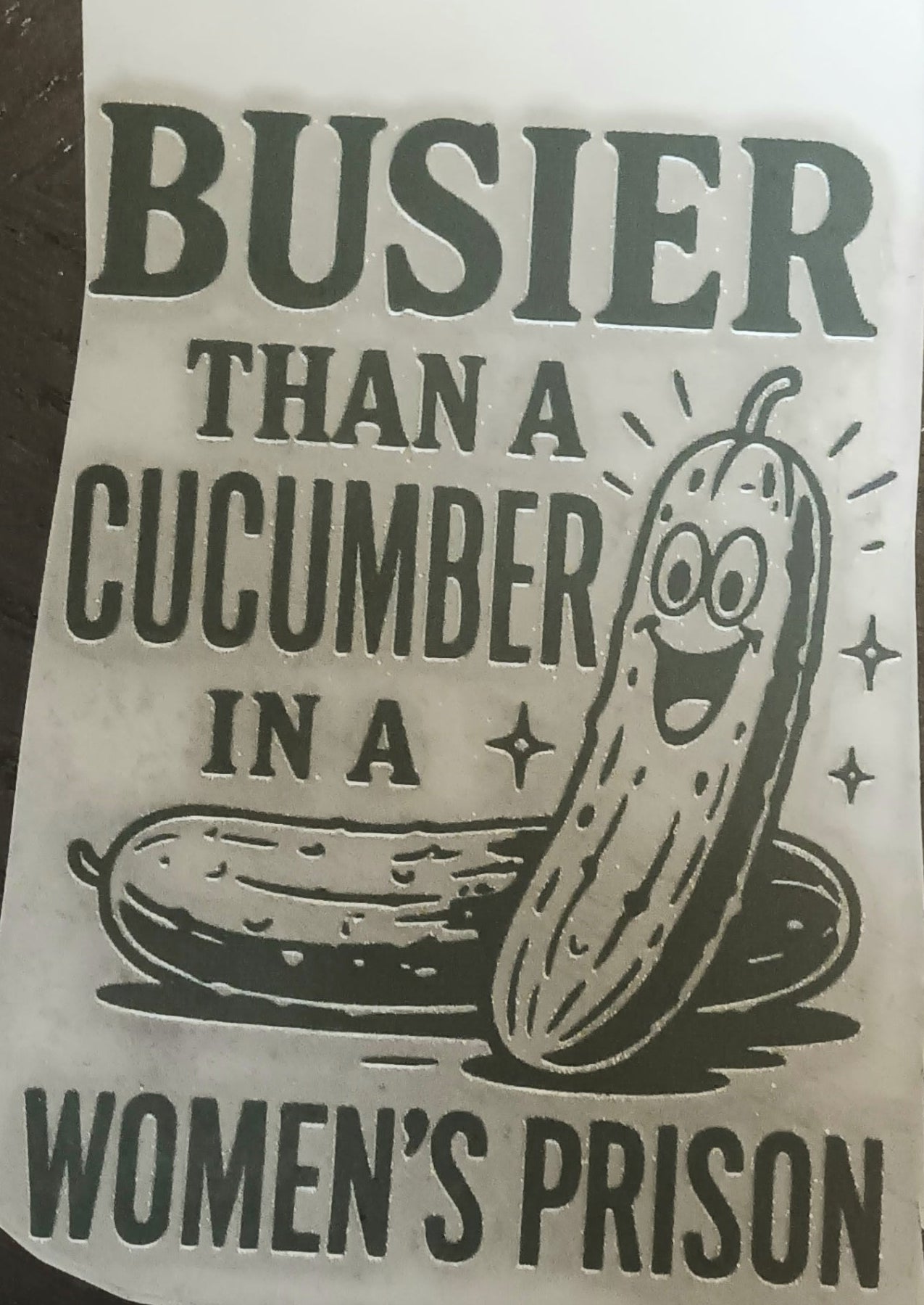 Busier Than a Cucumber