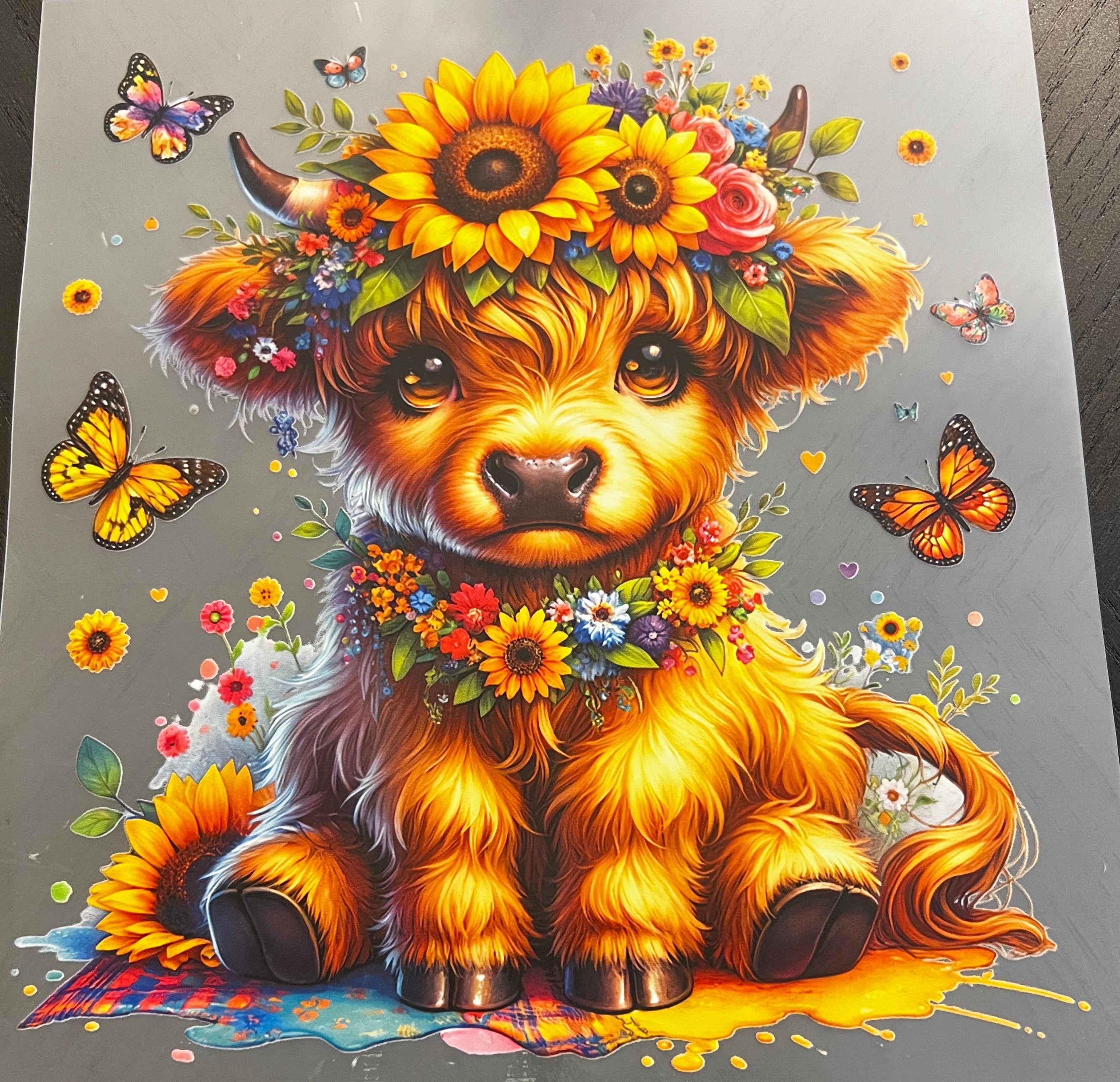 Highland Sunflowers and Butterflies