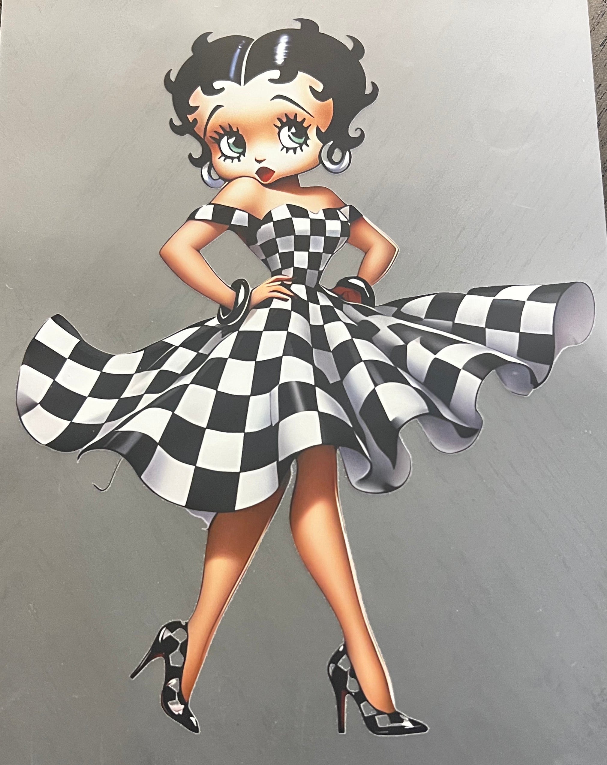 Betty Boop Checkered Dress