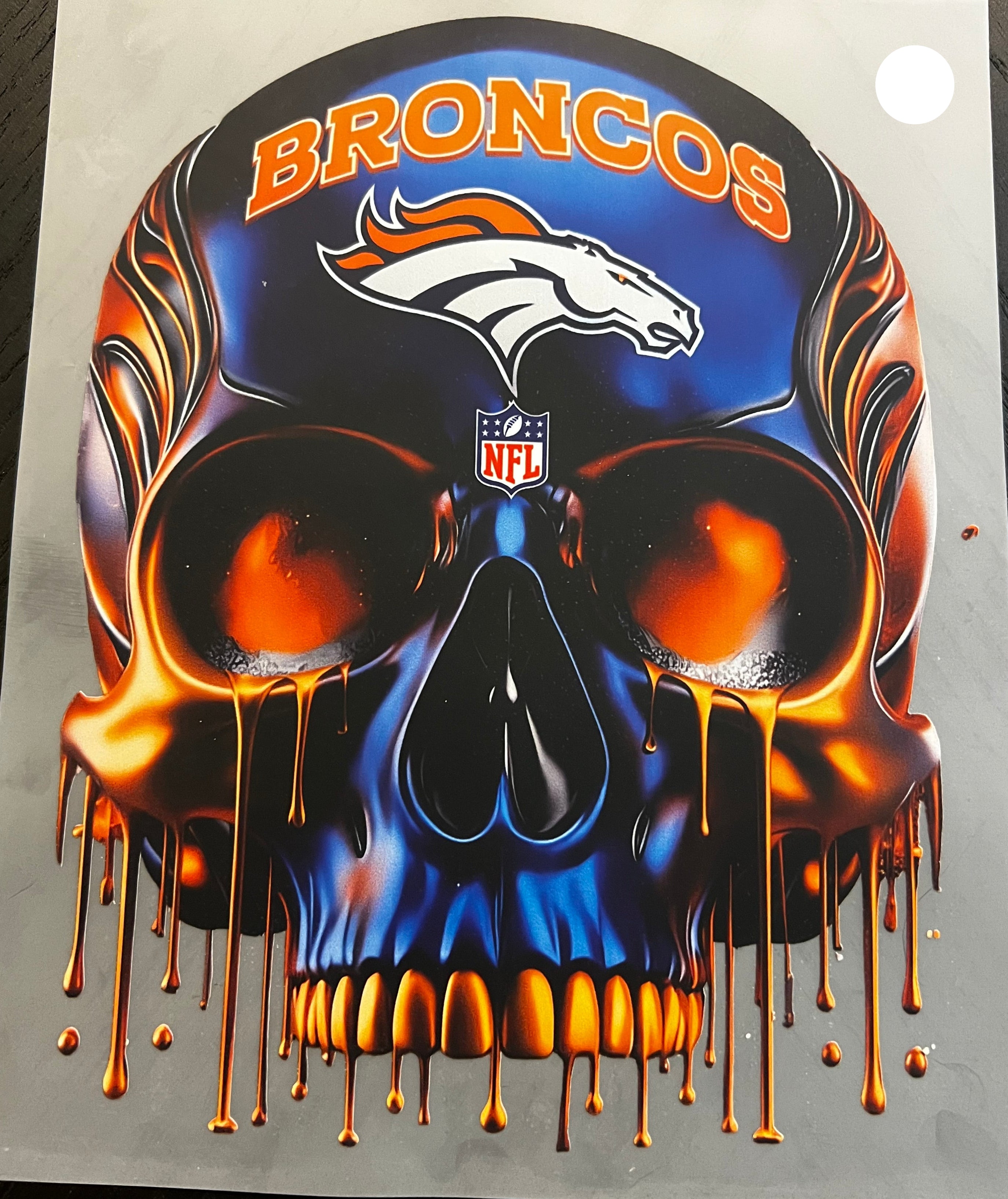Broncos Skull